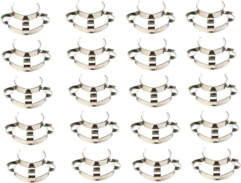 Dinglab 20Pcs 24#,Metal Clip,Keck Clamp,24/29 & 24/40 Glass Ground Joint - Image 1